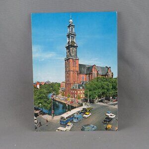 Vintage Postcard - Western Tower Amsterdam - Rembrandt